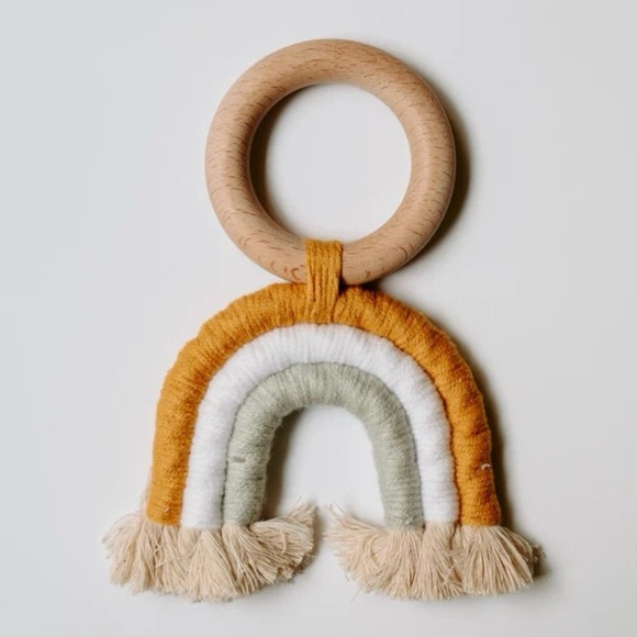 Rainbow Macrame Teether - Picture 3 of 5
